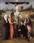 BOSCH, Hieronymus Crucifixion with a Donor  hgkl oil painting